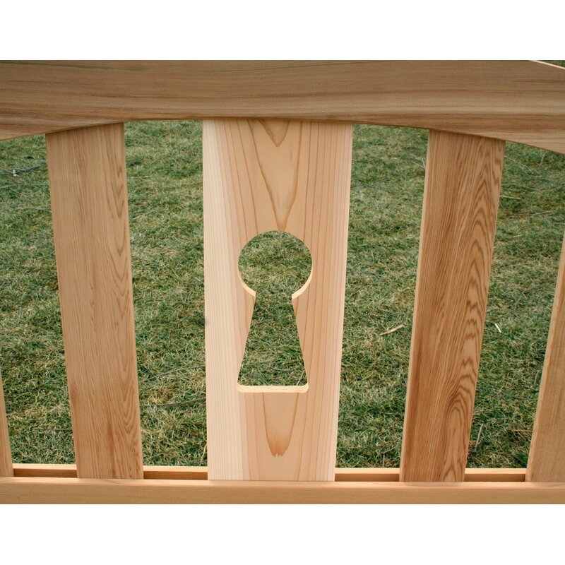 Creekvine Designs Cedar Benches Cedar Outdoor Bench Wayfair   Cedar Benches Cedar Outdoor Bench 